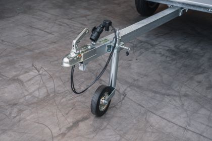 Rohrdeichsel mit Standardstützrad