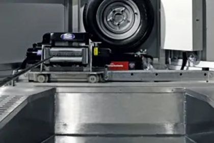 Seilwinde quer verschiebbar